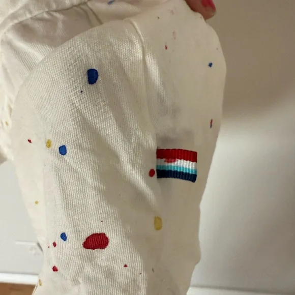 Sol Angeles Essential Tiered Tank Dress 100% Cotton Paint Splatter - Picture 6 of 7